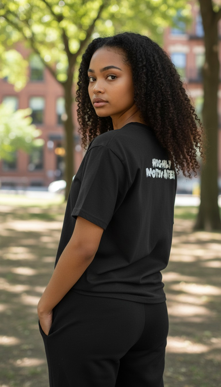 HIGHLY MOTIVATED "CROWNED" HEAVYWEIGHT TEE